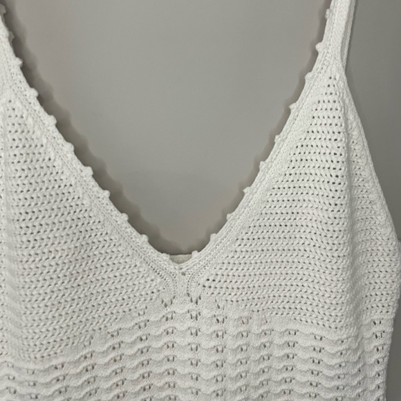 Aritzia Wilfred Evie midi semi sheer crochet midi dress X large - Picture 6 of 16